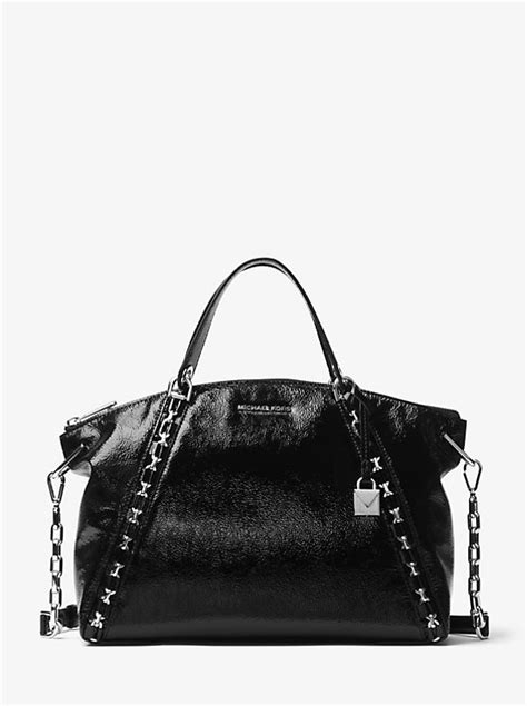 Sadie Patent Leather Satchel 